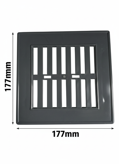 Kratka wentylacyjna 14x14cm prosta plastik