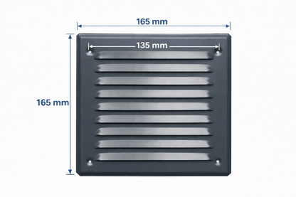 Kratka wentylacyjna zewnętrzna 14x14 MAT